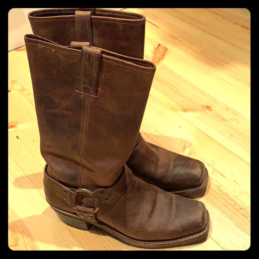 Frye harness boots